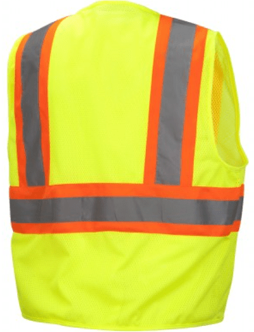 Two Tone Safety Vest, Pyramex RVZ22 Series- Type R Class 2 Mesh Two-Tone Safety Vest