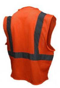 Radians High Visibility Safety Vest, Radians SV2 Economy Type R Class 2 Solid Safety Vest Yellow/Orange