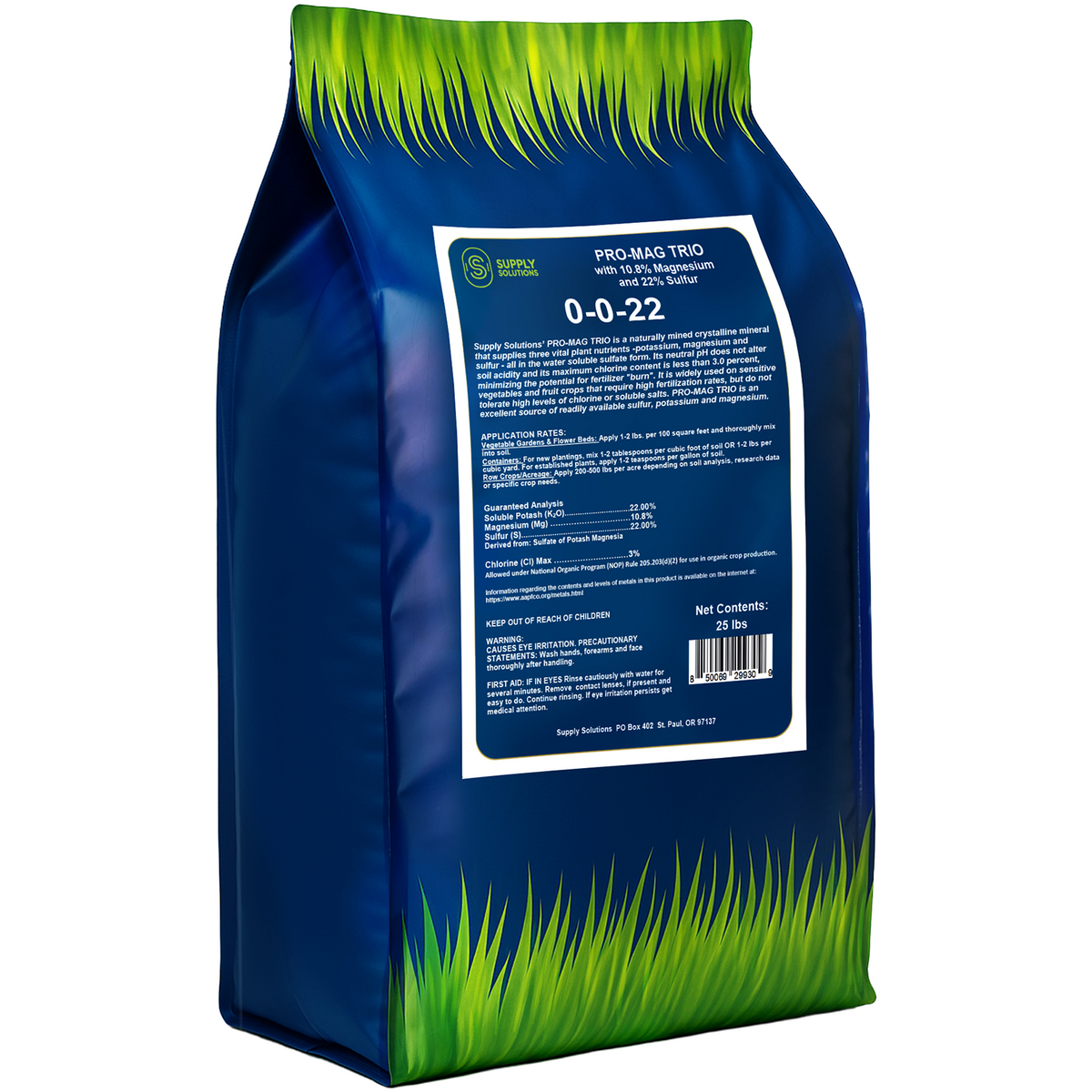 0-0-22 Pro-Mag Trio - High Potassium, Magnesium & Sulfur Fertilizer