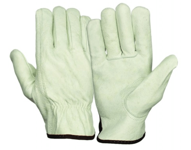 Pyramex GL2001K Value Grain Cowhide Leather Keystone Thumb Driver Gloves (Dozen)