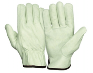 Pyramex GL2001K Value Grain Cowhide Leather Keystone Thumb Driver Gloves (Dozen)