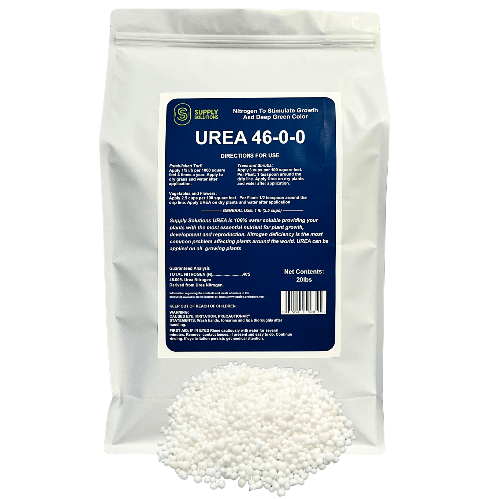 Supply Solutions Urea 46-0-0 Nitrogen Fertilizer to Stimulate Lush Growth and Deep Green Color