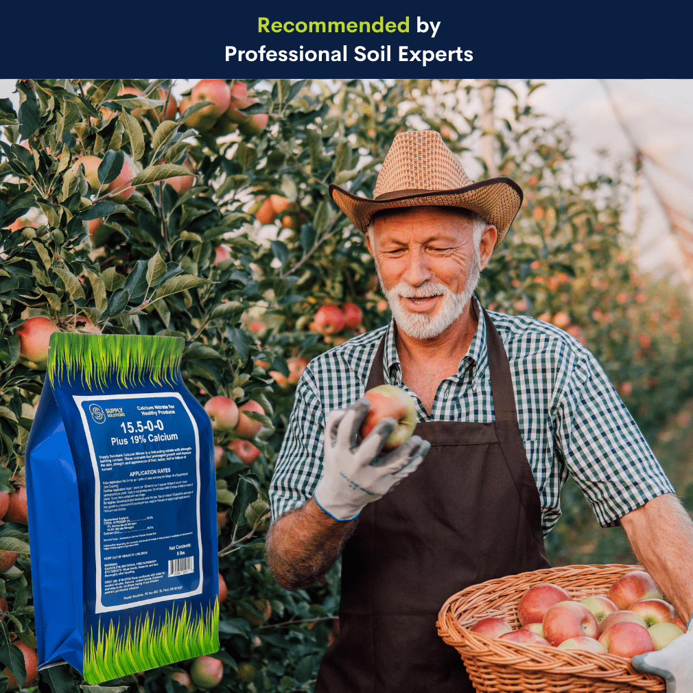 Supply Solutions Calcium Nitrate 15.5-0-0 + 19% Ca | Fast-Acting Water Soluble Fertilizer Prevents Blossom End Rot - Boosts Growth & Yield for Vegetables, Fruit, Gardens & Hydroponics