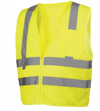 Pyramex Mesh Safety Vest, Pyramex RVZ2610 Type R Class 2 Dual Stripe Mesh Safety Vest - Yellow/Lime