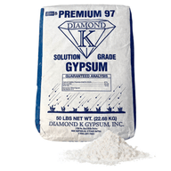 Supply Solutions Gypsum Powder - Purest and Soluble Houseplant Food Fertilizer for Indoor Plants, Outdoor, Lawn, Vegetables - Indoor Plant Nutrients, Improve Plant Growth (50 Pounds)