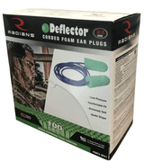 Radians Deflector Corded Disposable Foam Ear Plugs - NRR 33dB Box of 100