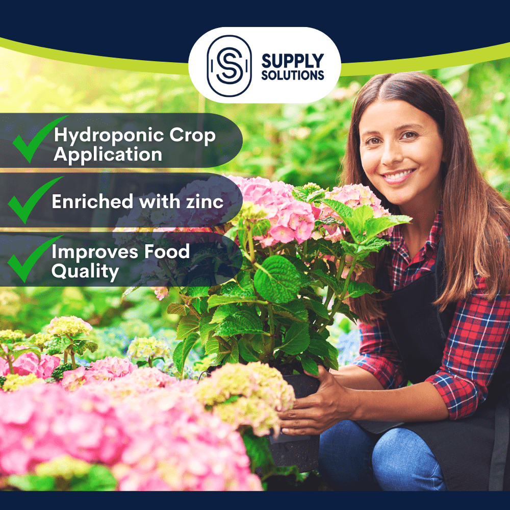 Supply Solutions Ammonium Sulfate Fertilizer 21-0-0 +24% Sulfur for Deep Green Plants - Soil Acidifier for Flowers, Trees, Lawn, Acid Loving - Sulfur for Plants Hydrangea Fertilizer