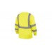 High Visibility Long Sleeve Shirts, Pyramex Type R Class 3 Long Sleeve Safety Shirt - Yellow/Lime