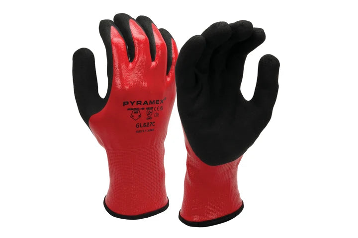 GL627C - Waterproof Double-Dipped Sandy Nitrile A5 Cut