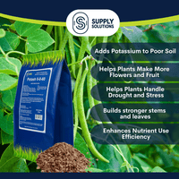 Supply Solutions Muriate of Potash 0-0-60 Fertilizer, High Potassium Fertilizer, Potassium for Plants - for Lush Crops, Acidic Plants