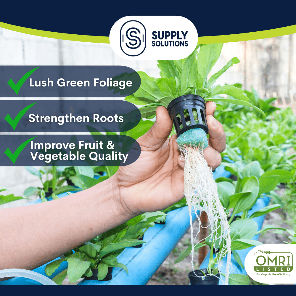 Supply Solutions 7-0-26 Organic Fertilizer - 7% Nitrogen 26% Potash - Derived from Soy Protein Hydrolysate and Sulfate of Potash - Fertilizer for Vegetable Garden and Tomato Plants