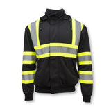 Radians SW01X-1 High Neck Zip Front X-Back Hooded Sweatshirt