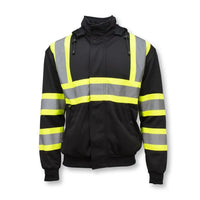 Radians SW01X-1 High Neck Zip Front X-Back Hooded Sweatshirt