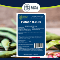 Supply Solutions Muriate of Potash 0-0-60 Fertilizer, High Potassium Fertilizer, Potassium for Plants - for Lush Crops, Acidic Plants