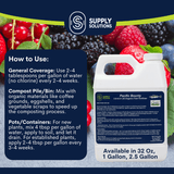 Supply Solutions Pacific Bounty 2.0-0.5-1.25 Organic Fish Fertilizer for Plants - Nutrient-rich Liquid Organic Fertilizer for Vegetables Fruits - Derived Fish Protein Hydrolysate Molasses