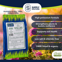 Supply Solutions Sulfate of Potash 0-0-50 - Sulfate of Potash Plant Fertilizer for Flowers, Lawn, Fruits