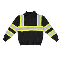 Radians SW01X-1 High Neck Zip Front X-Back Hooded Sweatshirt