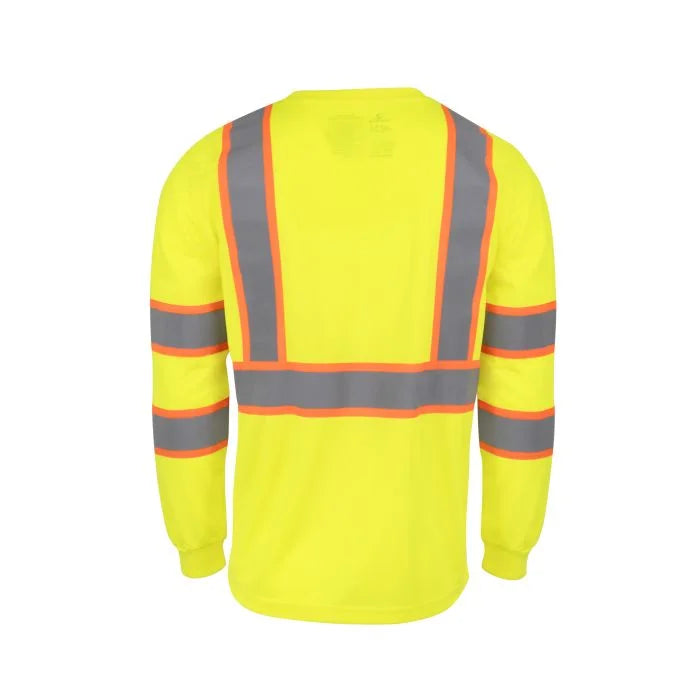 Radians ST41-3 Class 3 Mesh Long Sleeve T-Shirt with Contrast Trim