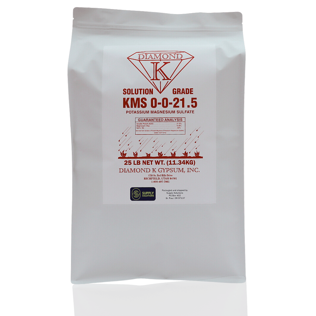 KMS 0-0-21.5 (Potassium Magnesium Sulfate) Fertilizer - The Best Plant Food for Low Magnesium Soils Prone to Nutrient Loss