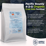 Supply Solutions Organic Crab Meal Fertilizer 4-2-0 | 18% Calcium | Natural Soil Amendment for Garden, Lawn, and Flower Beds | Improves Soil Health & Boosts Plant Growth