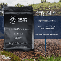 Supply Solutions HumiPro(K) WSP | Premium Humic and Fulvic Powder Fertilizer for Lush Plants and Lawns - Superior Soil Conditioning
