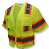 Class 3 Surveyor Safety Vest, Radians SV63G Two-Tone Type R Class 3 Surveyor Safety Vest - Yellow/Orange