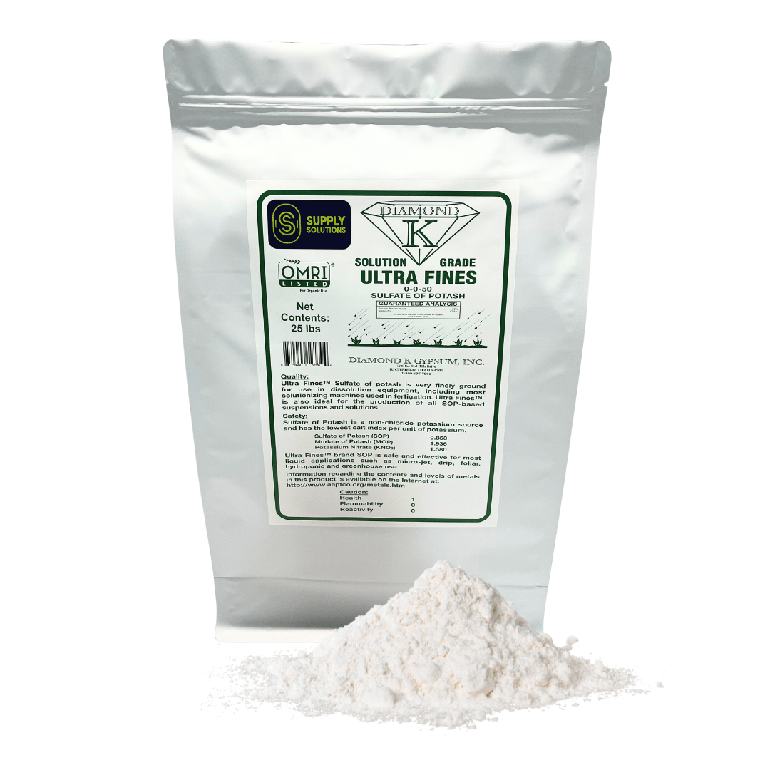 Supply Solutions Sulfate of Potash 0-0-50 - Sulfate of Potash Plant Fertilizer for Flowers, Lawn, Fruits