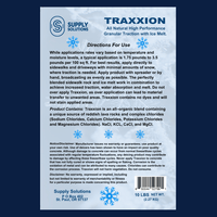 Supply Solutions Traxxion Granular Traction with Ice Melt - Pet Safe Ice Melt Snow Salt - Non Toxic Winter Salt - Bundle with 3-in-1 Collapsible Snow Shovel Kit for Car Emergency Driveway (5 Items)