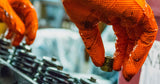 Gloveworks HD Orange Nitrile Industrial Latex Free Disposable Gloves