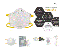 N95 Disposable Particulate Respirator, Makrite N95 Particulate Respirator 9500-N95