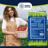 Supply Solutions Ammonium Sulfate Fertilizer 21-0-0 +24% Sulfur for Deep Green Plants - Soil Acidifier for Flowers, Trees, Lawn, Acid Loving - Sulfur for Plants Hydrangea Fertilizer