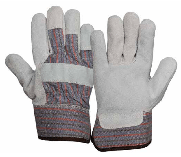 Pyramex GL1001W Split Cowhide Leather Palm Work Gloves (Dozen)