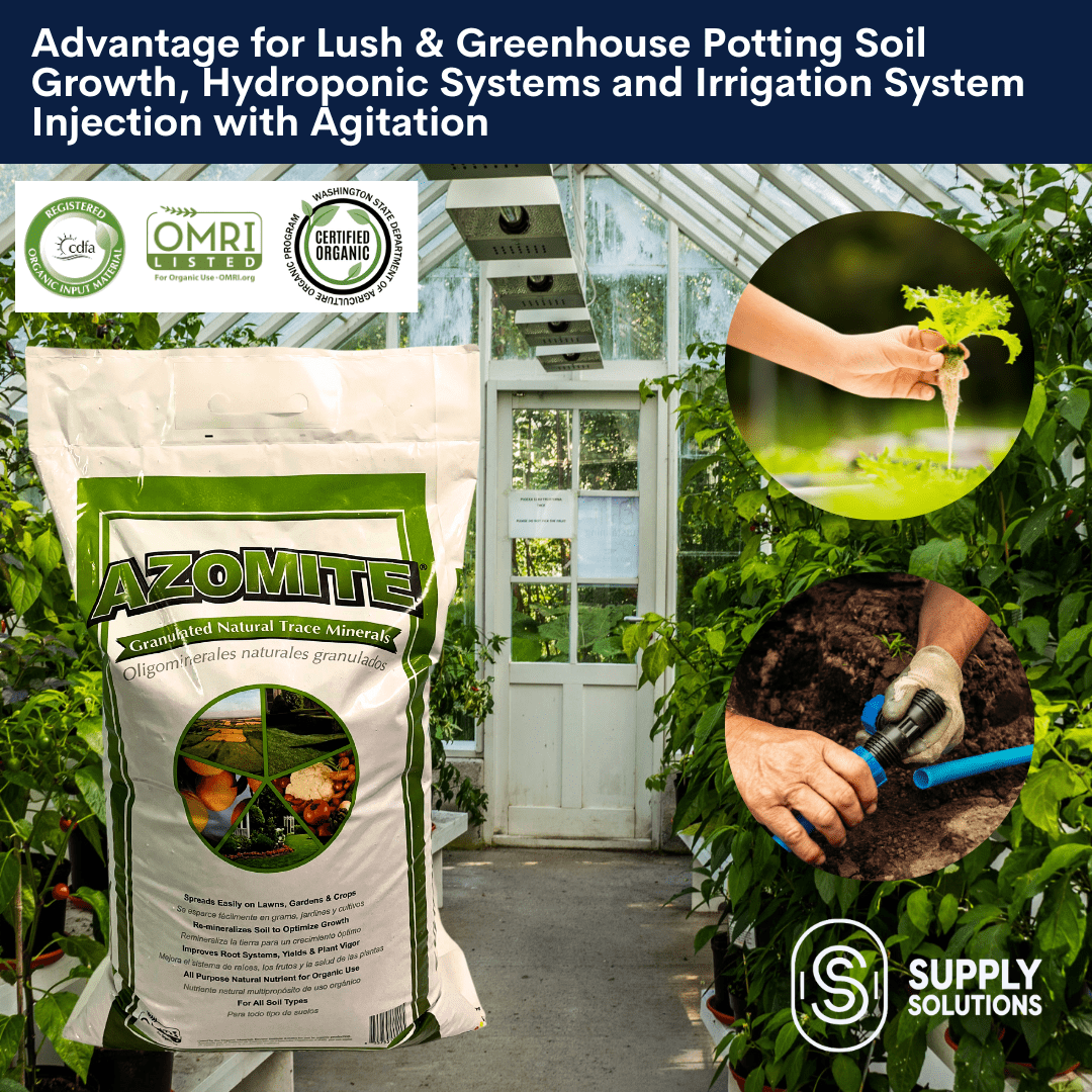 Azomite Granulated Trace Minerals - Nourishment for Plant Growth and Roots - Soluble and Re-mineralize Soil