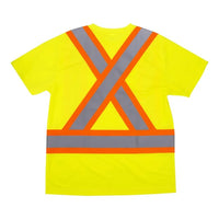 Radians ST11X Class 2 Short Sleeve Safety T-Shirt X-Back