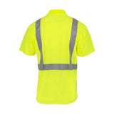 Radians ST12B Class 2 High Visibility Color Blocked Safety Short Sleeve Polo