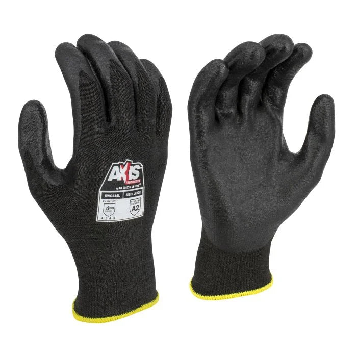 Radians RWG532 AXIS™ Cut Protection Level A2 Touchscreen Work Glove - Size L