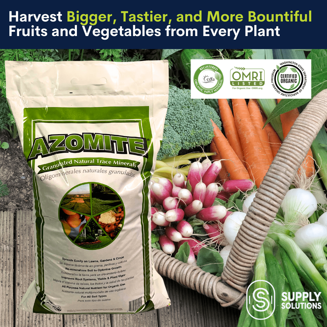 Azomite Granulated Trace Minerals - Nourishment for Plant Growth and Roots - Soluble and Re-mineralize Soil