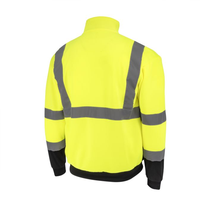 Radians SJ34B-3 Class 3 Color Blocked 1/4 Zip Sweatshirt