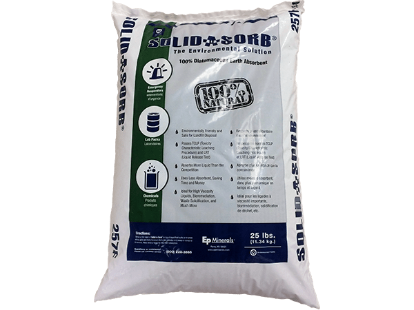 Solid-a-Sorb® Diatomaceous Earth Absorbent | The Environmental Solution 25lbs