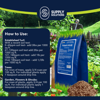 Supply Solutions Muriate of Potash 0-0-60 Fertilizer, High Potassium Fertilizer, Potassium for Plants - for Lush Crops, Acidic Plants