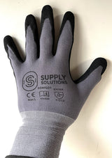 Supply Solutions APE SKINZ Sandy Nitrile Coated Safety Work Cut Gloves For Men Women General Use Landscaping Construction 12 Pair