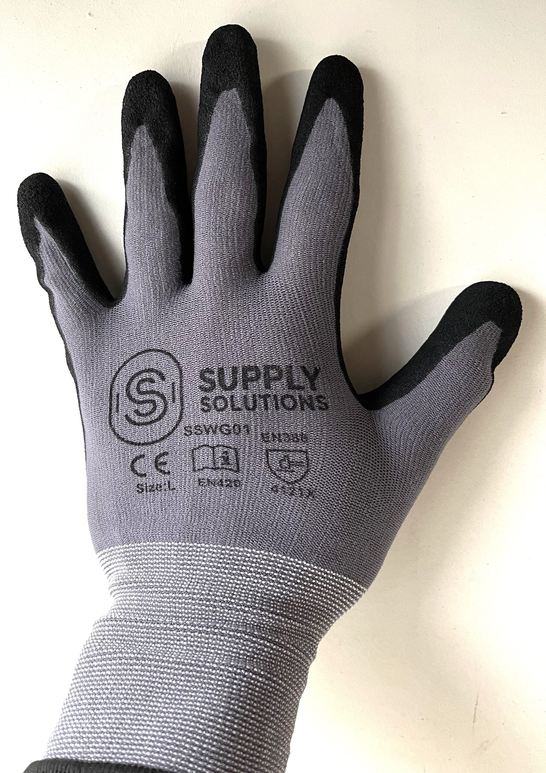 Supply Solutions APE SKINZ Sandy Nitrile Coated Safety Work Cut Gloves For Men Women General Use Landscaping Construction 12 Pair