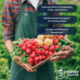 Supply Solutions Calcium Nitrate 15.5-0-0 + 19% Ca | Fast-Acting Water Soluble Fertilizer Prevents Blossom End Rot - Boosts Growth & Yield for Vegetables, Fruit, Gardens & Hydroponics
