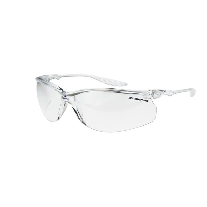 Crossfire 24Seven® Performance Safety Eyewear - Crystal Clear Frame - Clear Lens