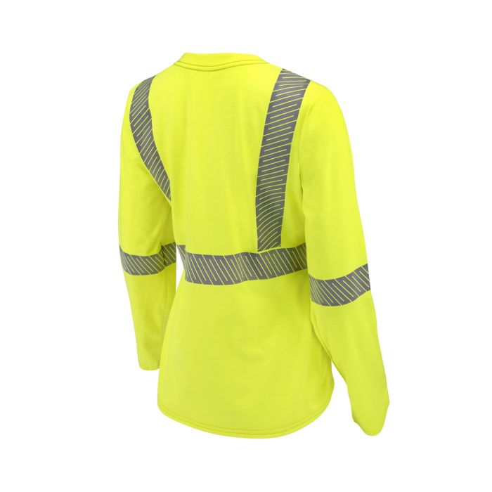 Radians ST921W 7.75 oz Women's Long Sleeve FR T-shirt with Class 3 Segmented Reflective Tape