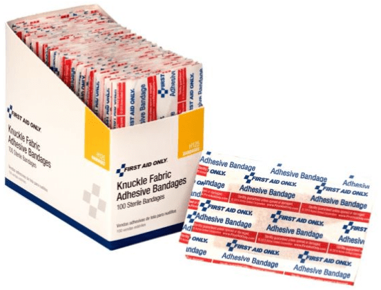 First Aid Only Knuckle Fabric Adhesive Bandages 100pk