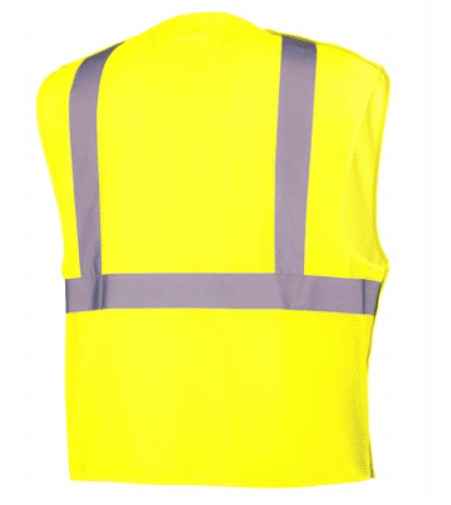 Breakaway Safety Vest, Pyramex RVHL25 SeriesType R Class 2 Breakaway Safety Vest Yellow/Orange