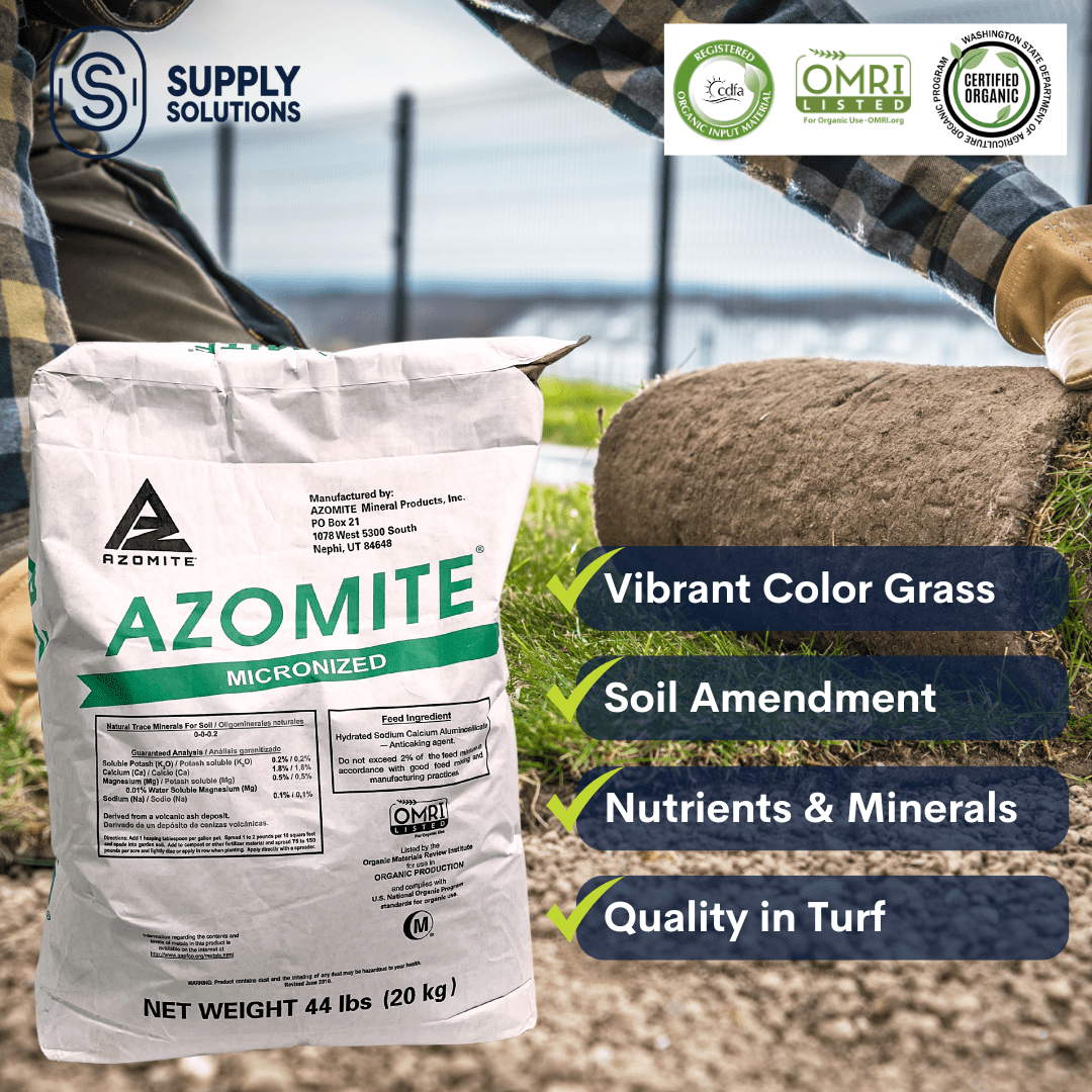Supply Solutions Azomite Powder Trace Minerals - Nourishment for Plant Growth and Roots - Soluble and Re-mineralize Soil