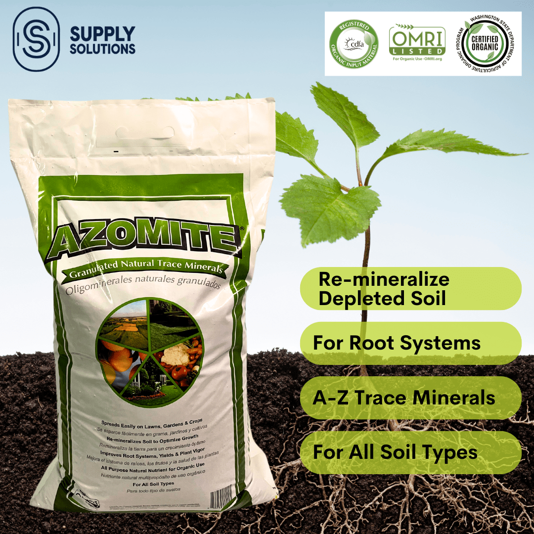 Azomite Granulated Trace Minerals - Nourishment for Plant Growth and Roots - Soluble and Re-mineralize Soil