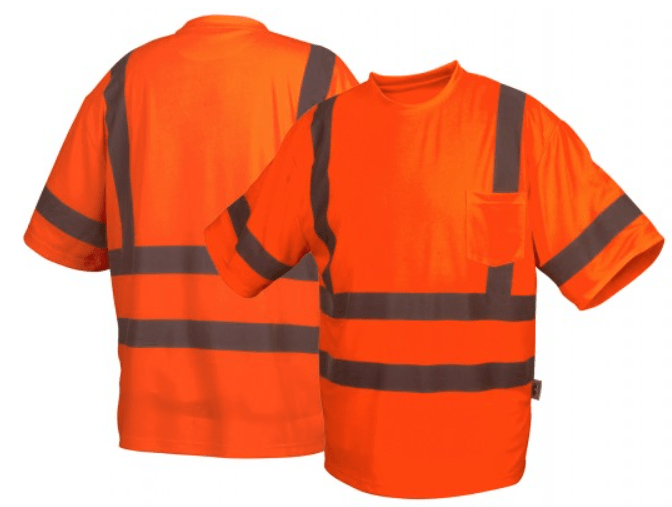 Moisture Wicking High Visibility Shirts, Pyramex RTS34 Series-Type R Class 3 Safety Shirt